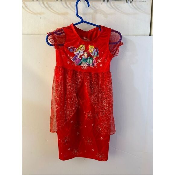Disney princess red dress 2t little mermaid & friends rn#87652 bling - Picture 1 of 10